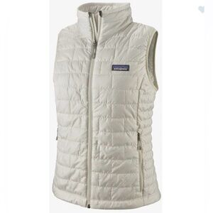 NWT Patagonia Women’s Nano Puffer Vest Size S in Cream (White)